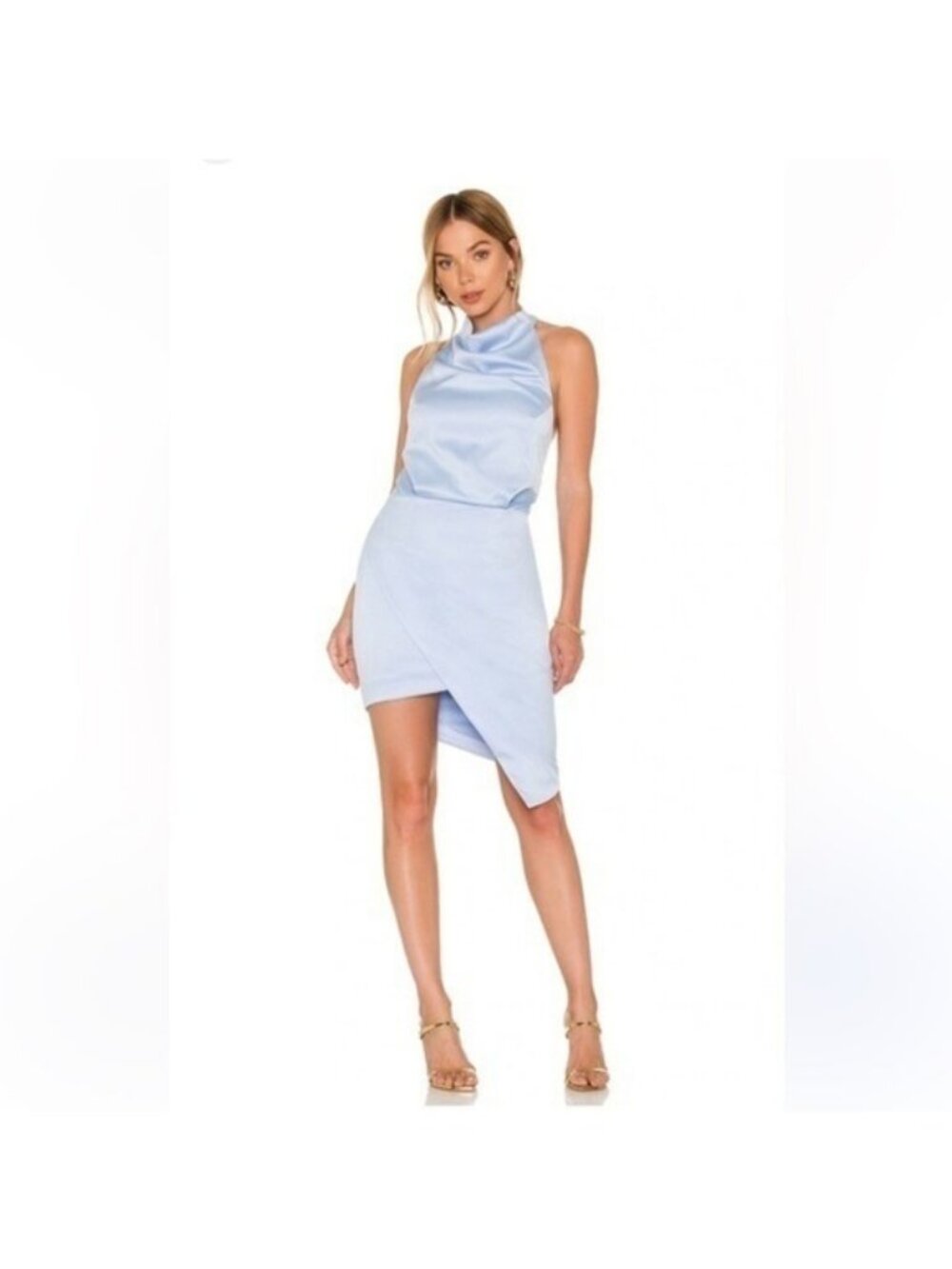 NWT Elliatt Revolve Camo Dress in Blue size Large